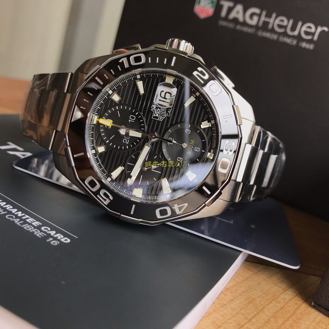 【 Video analysis 】 TAG Heuer 竞潜系列CAY211A.BA0927 wrist watch ，CAY211A.FC6361， TAG Heuer 竞潜系列原单计时机械表，搭载原装瑞士ETA7750机械 Movement  / TG065