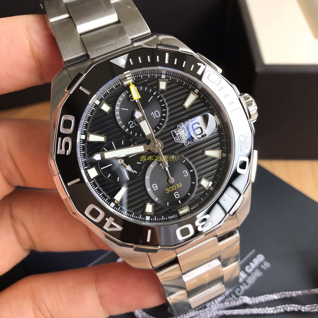 【 Video analysis 】 TAG Heuer 竞潜系列CAY211A.BA0927 wrist watch ，CAY211A.FC6361， TAG Heuer 竞潜系列原单计时机械表，搭载原装瑞士ETA7750机械 Movement  / TG065