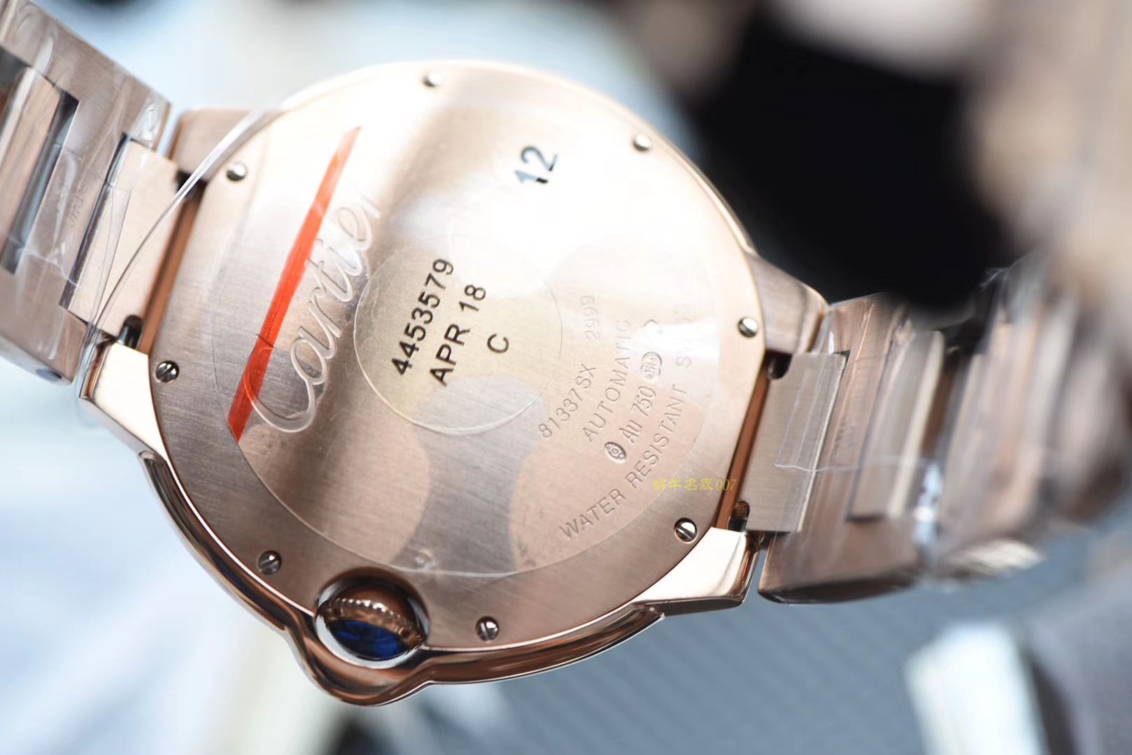  Cartier  Cartier  蓝气球系列W69006Z2 wrist watch 【一比一超A高仿手表】V6 Factory  top 蓝气球全玫瑰金款 / K210