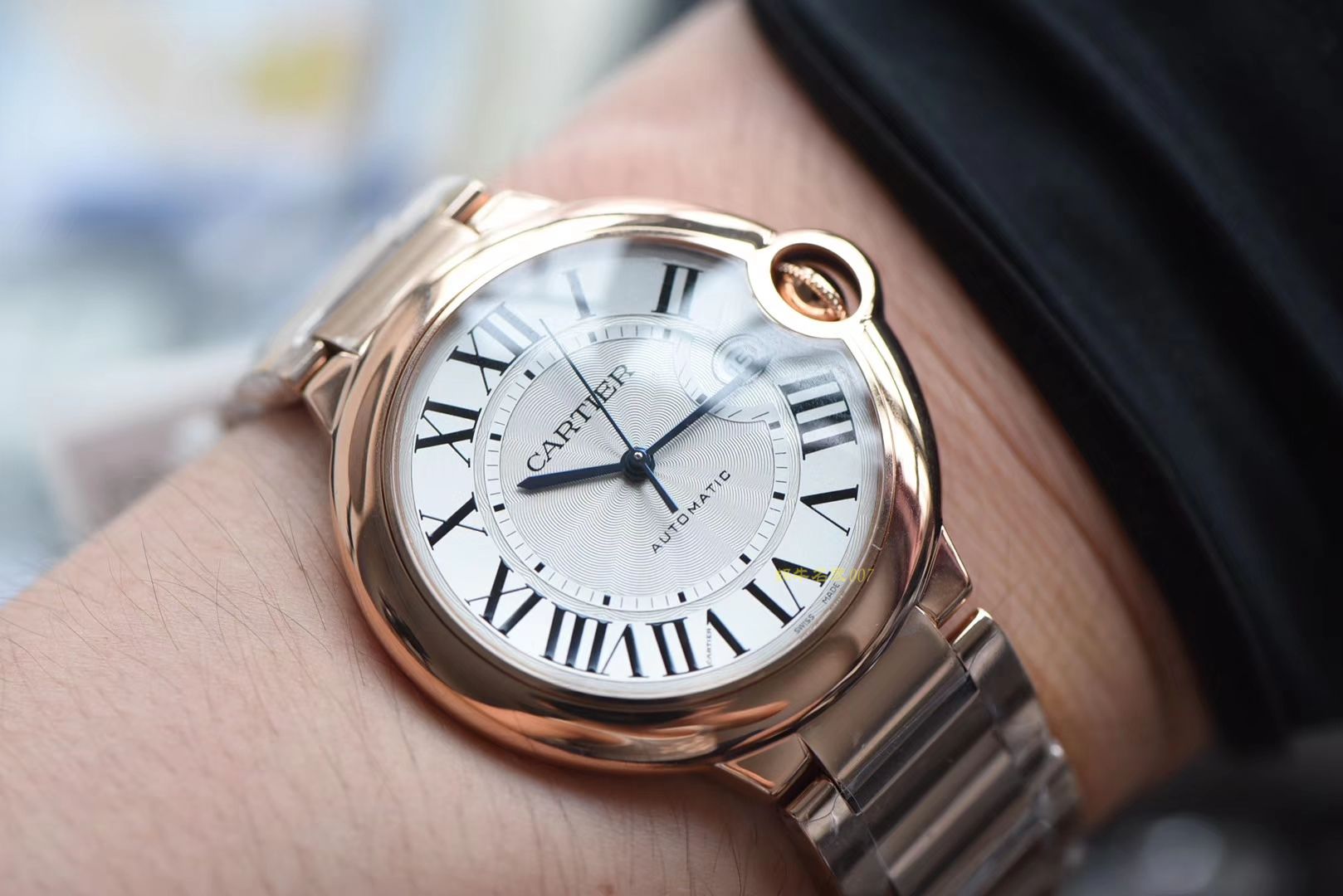  Cartier  Cartier  蓝气球系列W69006Z2 wrist watch 【一比一超A高仿手表】V6 Factory  top 蓝气球全玫瑰金款 / K210