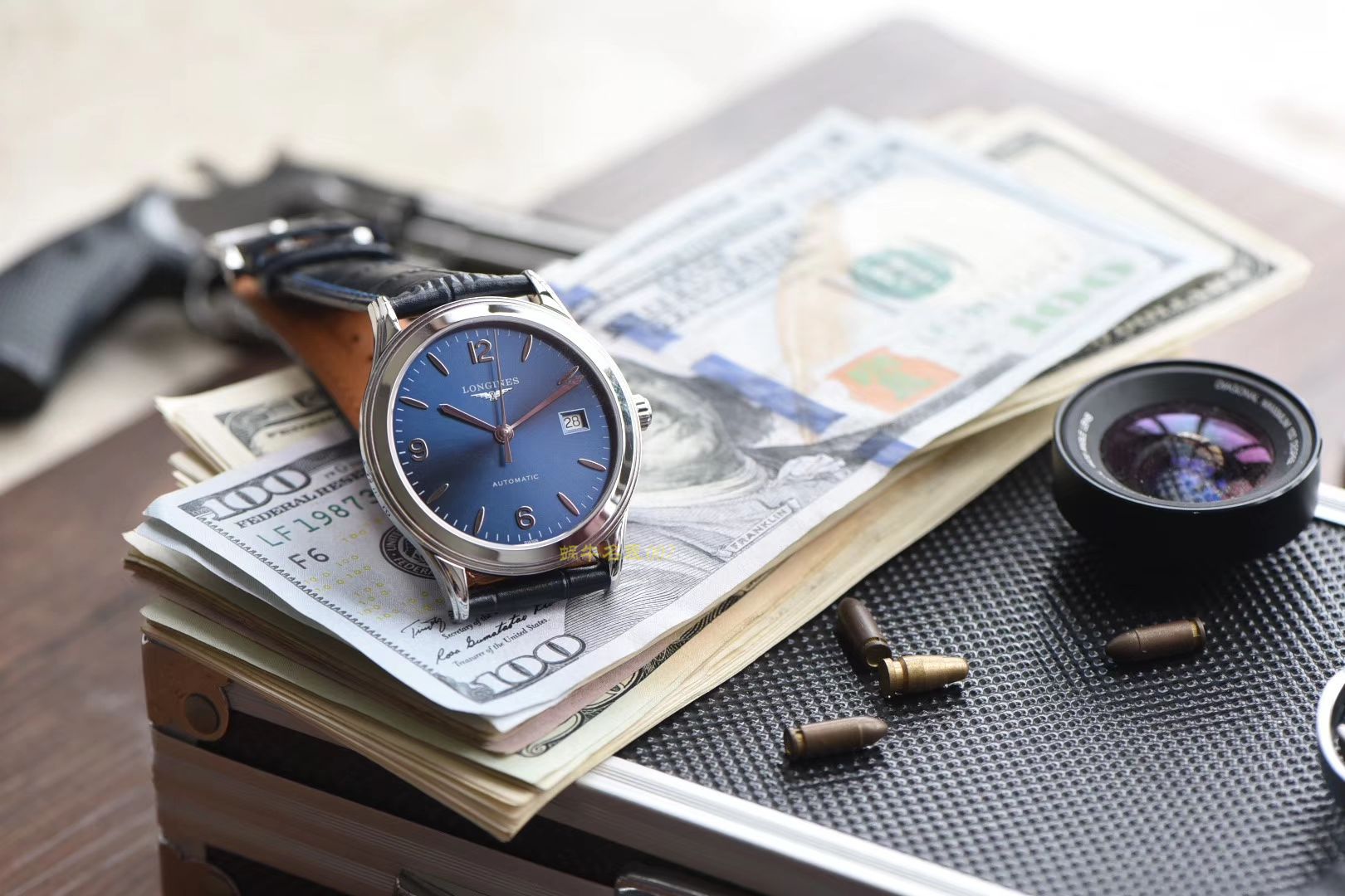  Longines 优雅军旗系列 L4.874.4.12.6，L4.874.4.96.6等男士机械 wrist watch 【 Longines 军旗系列精品❗ 超薄1：1 top 高仿版本～】 / L109