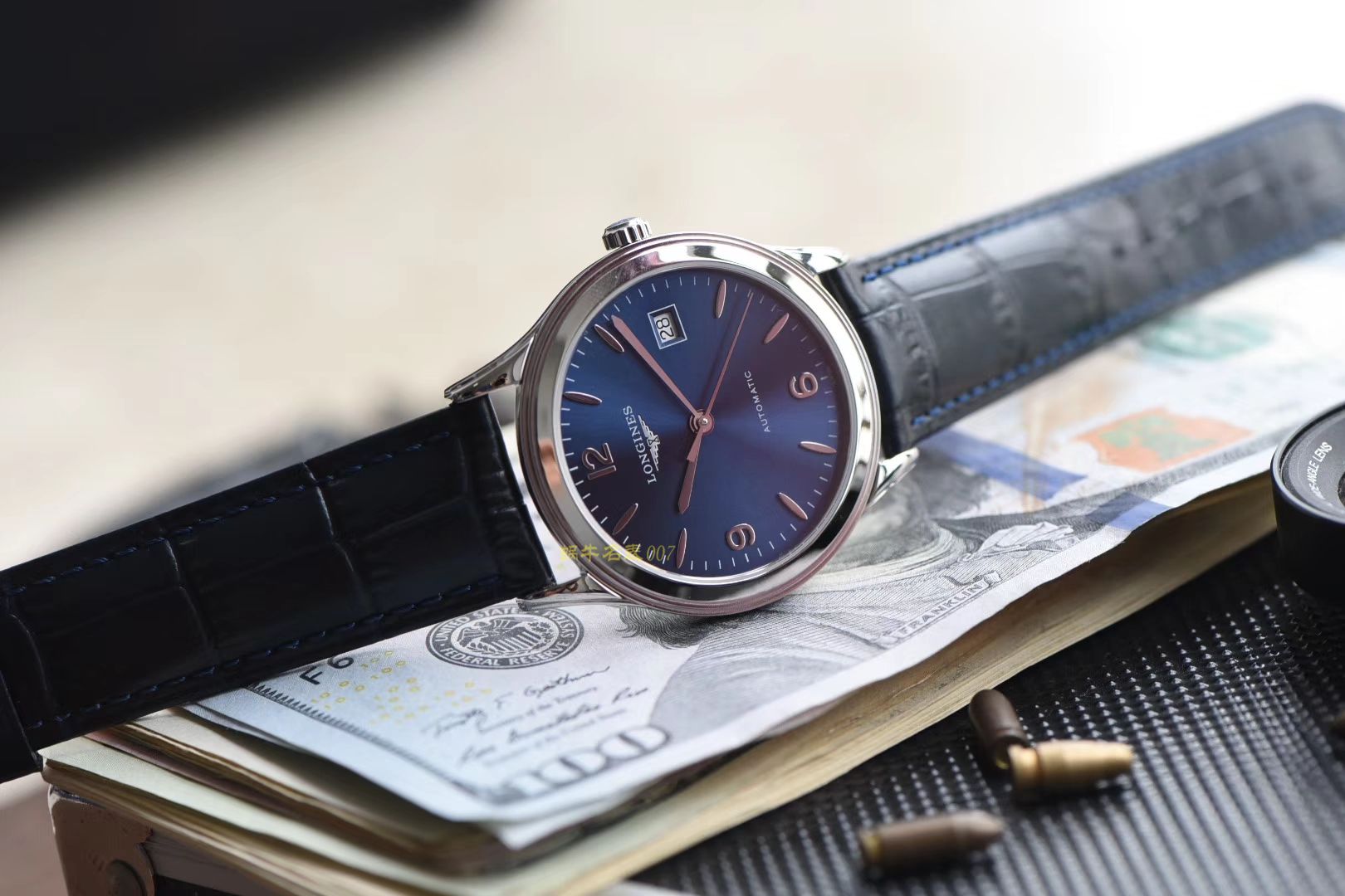  Longines 优雅军旗系列 L4.874.4.12.6，L4.874.4.96.6等男士机械 wrist watch 【 Longines 军旗系列精品❗ 超薄1：1 top 高仿版本～】 / L109