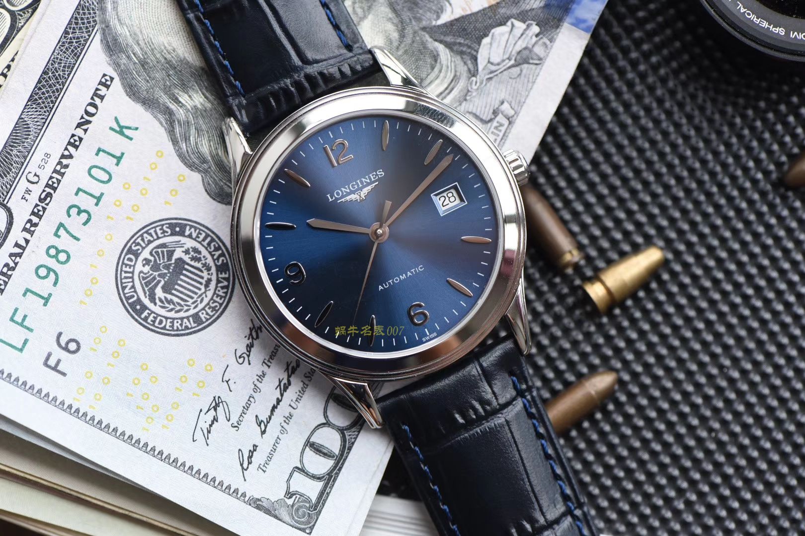  Longines 优雅军旗系列 L4.874.4.12.6，L4.874.4.96.6等男士机械 wrist watch 【 Longines 军旗系列精品❗ 超薄1：1 top 高仿版本～】 / L109