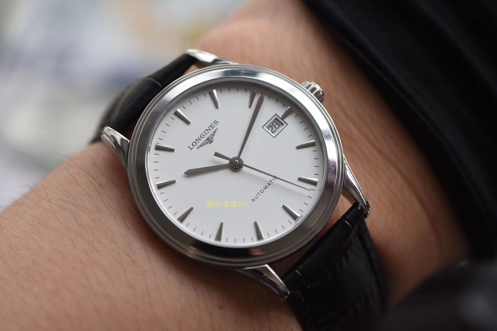  Longines 优雅军旗系列 L4.874.4.12.6，L4.874.4.96.6等男士机械 wrist watch 【 Longines 军旗系列精品❗ 超薄1：1 top 高仿版本～】 / L109