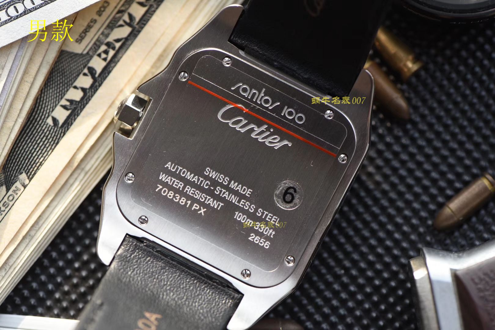 【 Video analysis 】 Cartier   Santos 复刻高仿W20106X8 wrist watch ，V6 Factory 一比一超A高仿 top 满钻款SANTOS 100后镶钻 / K212