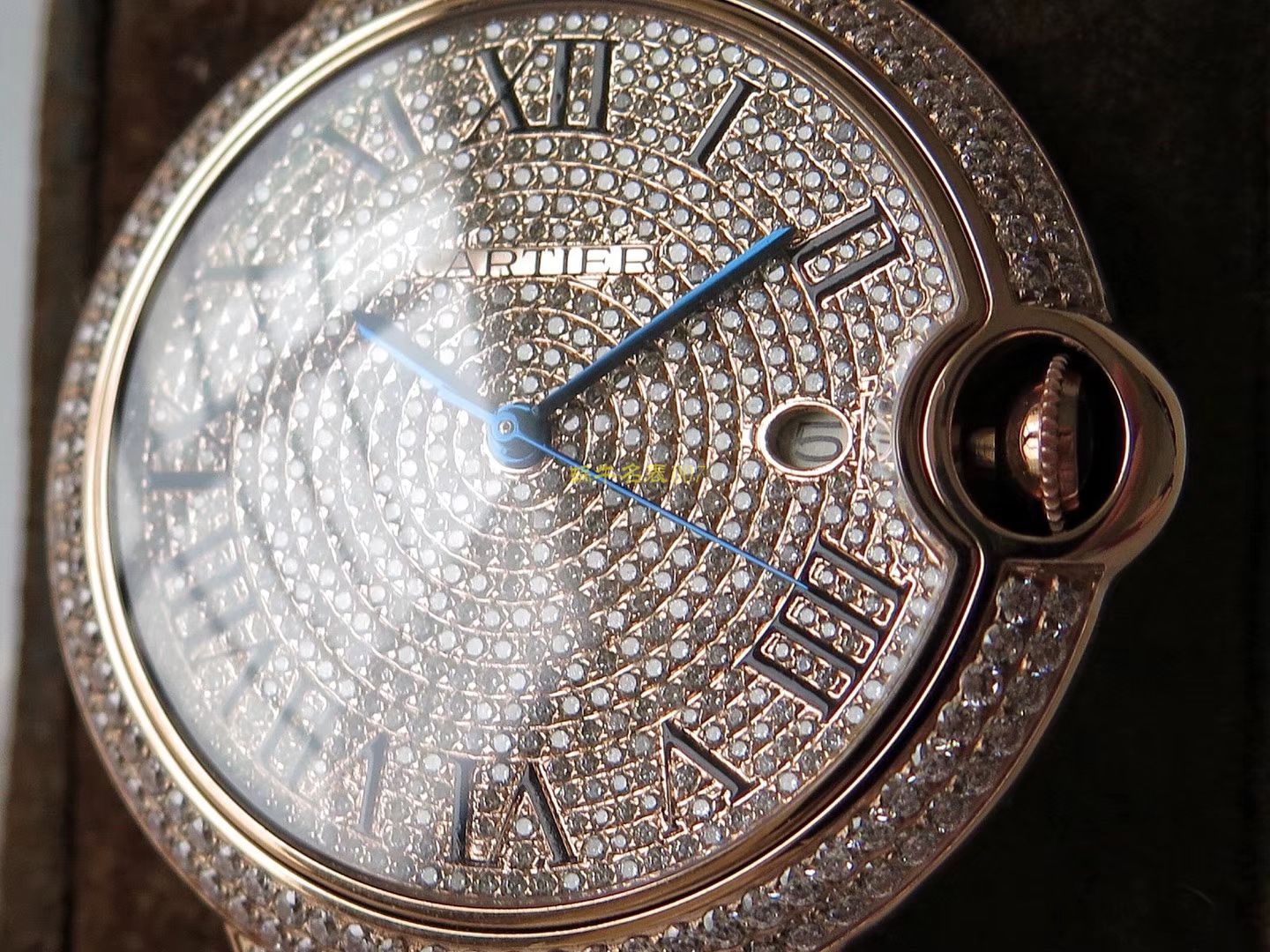 【TW一比一高仿】] Cartier  神豪级满钻版42mm大气球W69006Z2（全玫瑰金版）以及WE9009Z3（全白金版） wrist watch  / K213