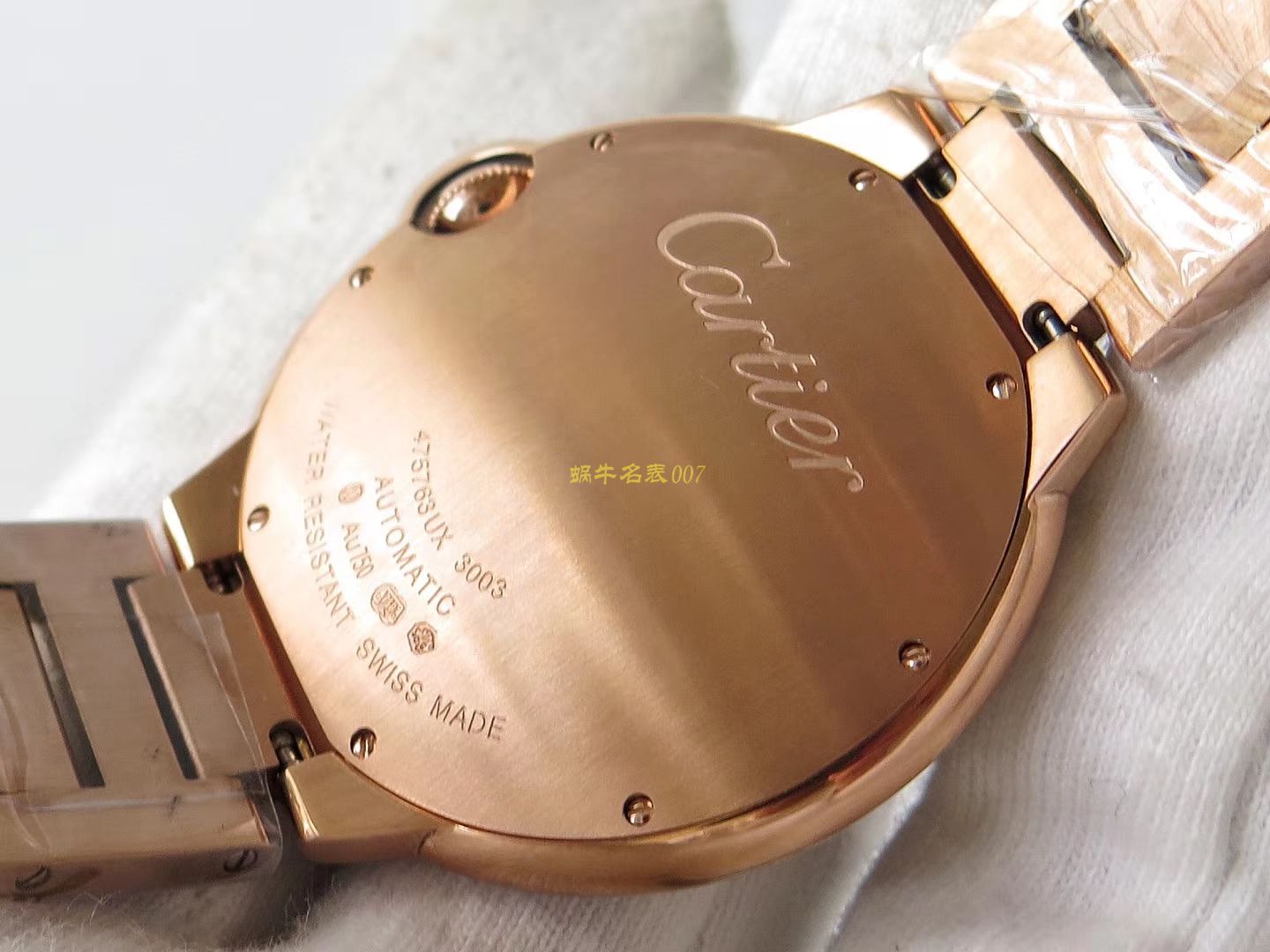 【TW一比一高仿】] Cartier  神豪级满钻版42mm大气球W69006Z2（全玫瑰金版）以及WE9009Z3（全白金版） wrist watch  / K213
