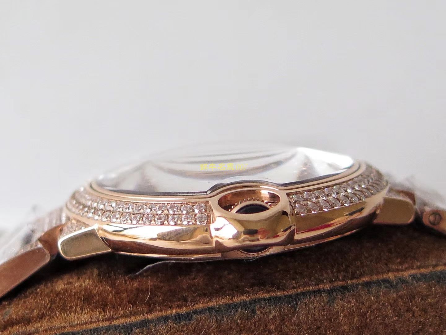 【TW一比一高仿】] Cartier  神豪级满钻版42mm大气球W69006Z2（全玫瑰金版）以及WE9009Z3（全白金版） wrist watch  / K213