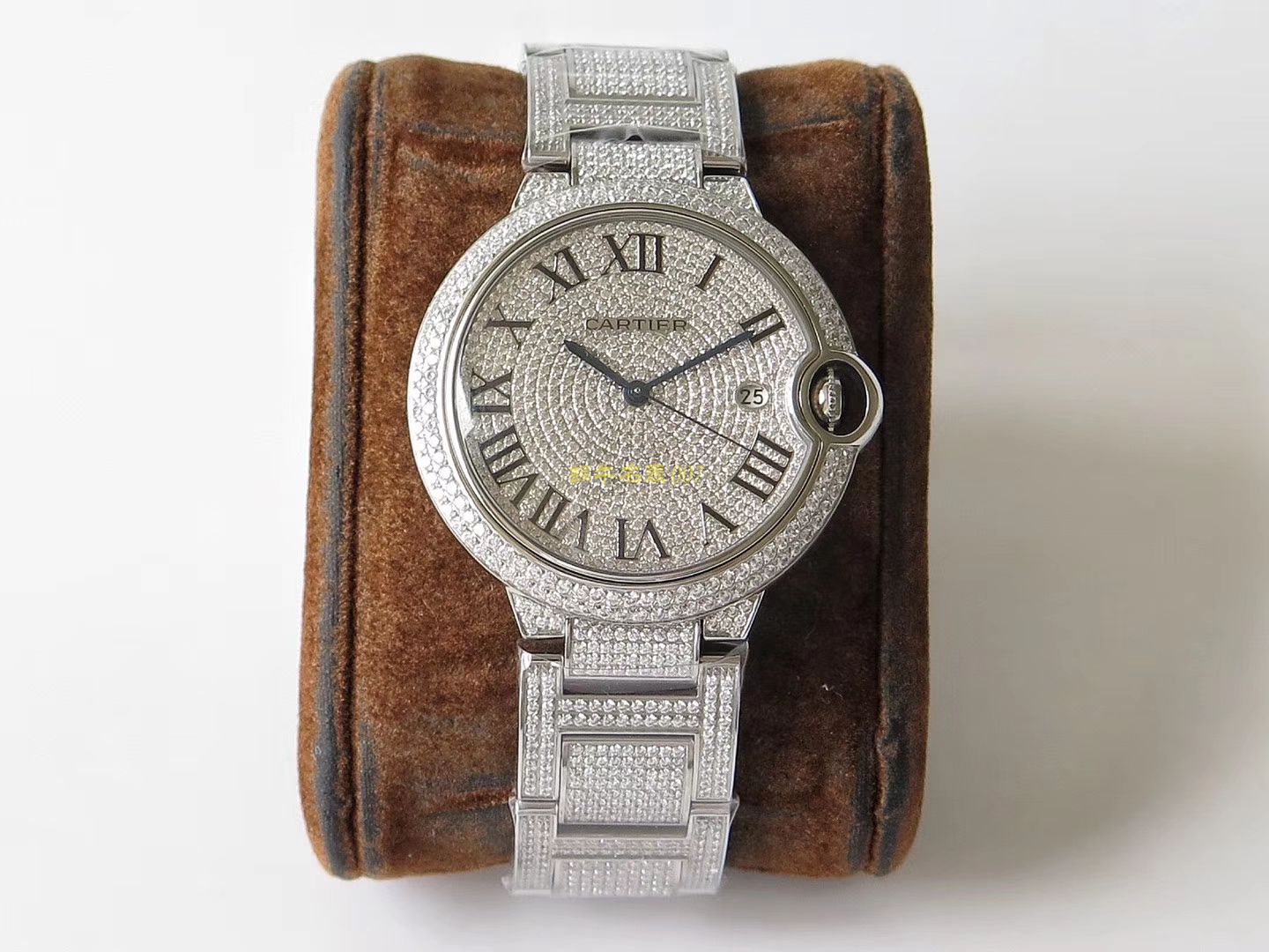 【TW一比一高仿】] Cartier  神豪级满钻版42mm大气球W69006Z2（全玫瑰金版）以及WE9009Z3（全白金版） wrist watch  / K213