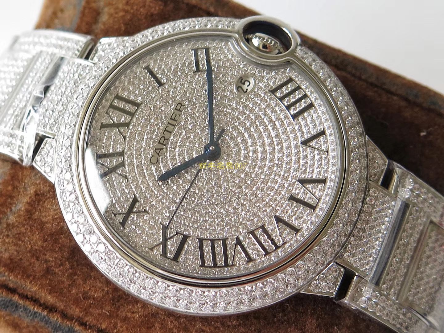 【TW一比一高仿】] Cartier  神豪级满钻版42mm大气球W69006Z2（全玫瑰金版）以及WE9009Z3（全白金版） wrist watch  / K213