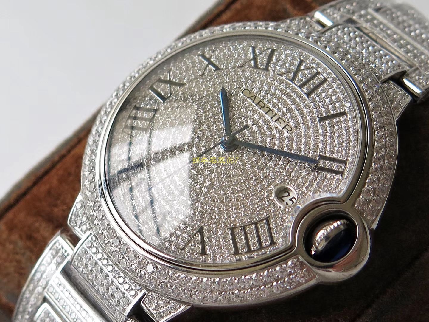 【TW一比一高仿】] Cartier  神豪级满钻版42mm大气球W69006Z2（全玫瑰金版）以及WE9009Z3（全白金版） wrist watch  / K213