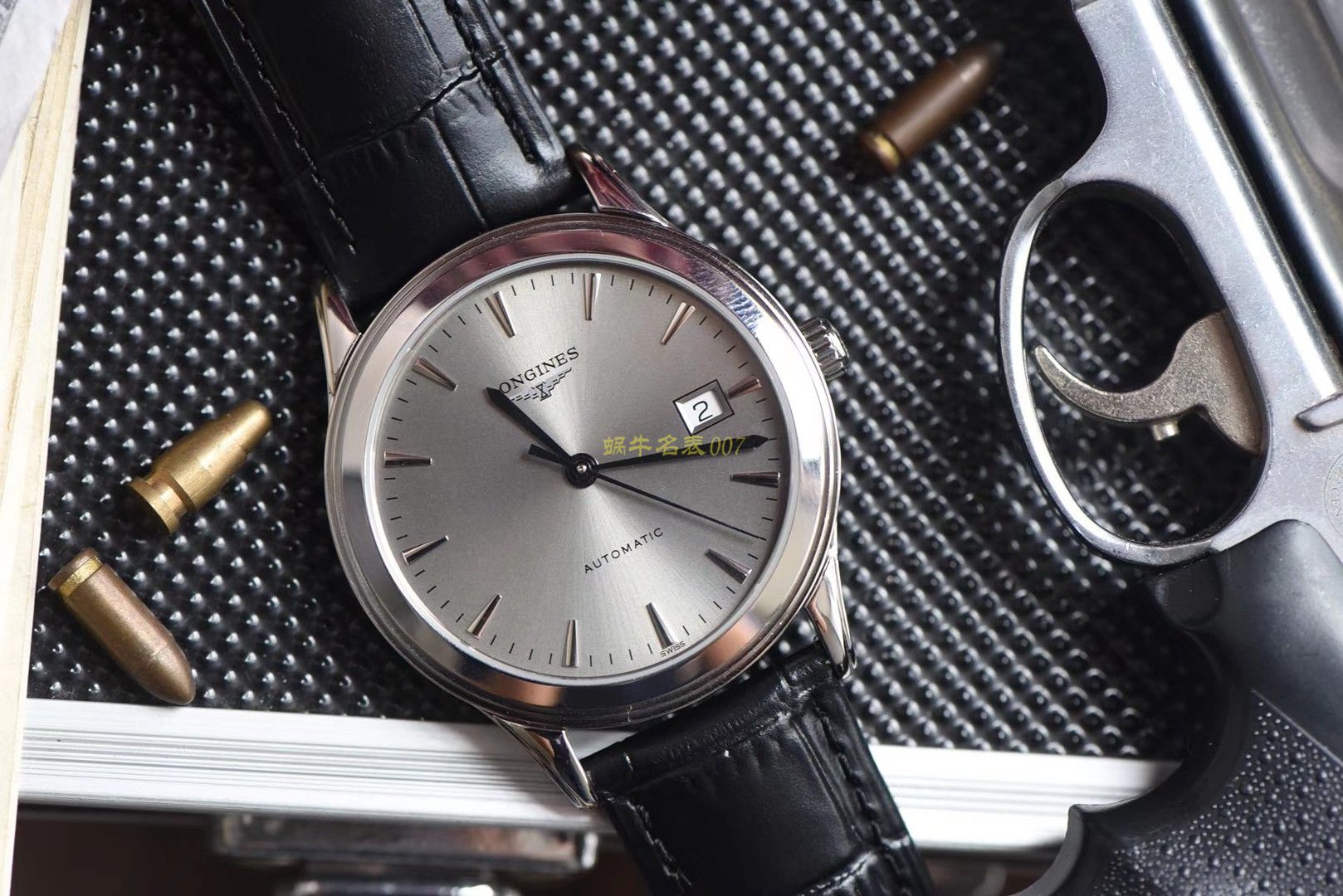  Longines 优雅军旗系列 L4.874.4.12.6，L4.874.4.96.6等男士机械 wrist watch 【 Longines 军旗系列精品❗ 超薄1：1 top 高仿版本～】 / L109