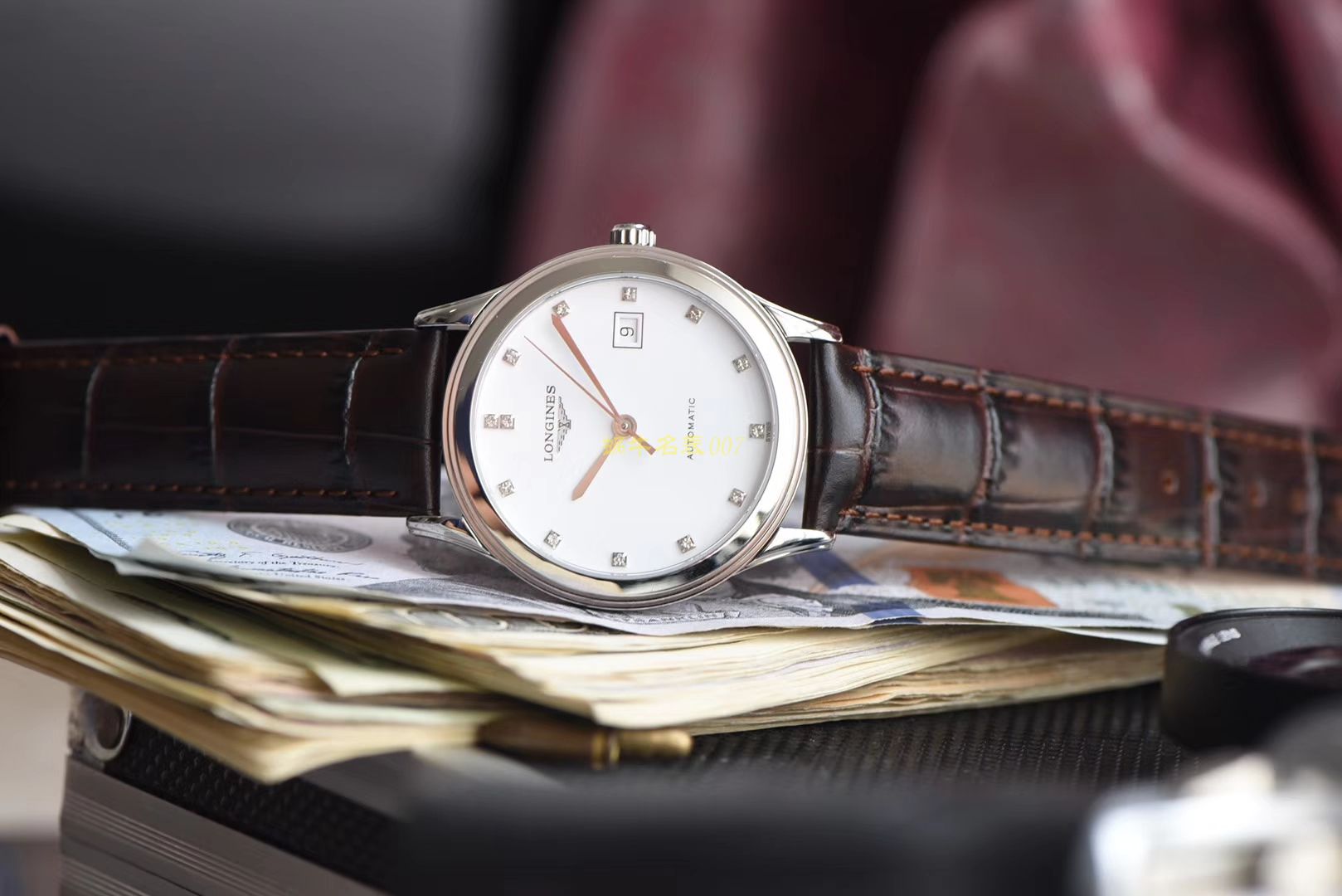  Longines 优雅军旗系列 L4.874.4.12.6，L4.874.4.96.6等男士机械 wrist watch 【 Longines 军旗系列精品❗ 超薄1：1 top 高仿版本～】 / L109