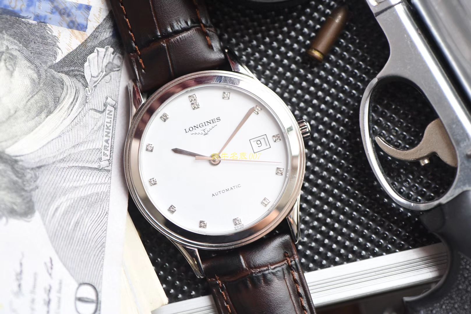  Longines 优雅军旗系列 L4.874.4.12.6，L4.874.4.96.6等男士机械 wrist watch 【 Longines 军旗系列精品❗ 超薄1：1 top 高仿版本～】 / L109