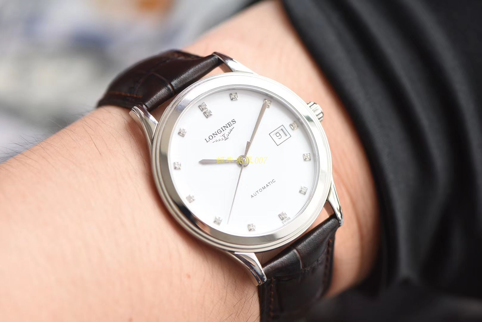  Longines 优雅军旗系列 L4.874.4.12.6，L4.874.4.96.6等男士机械 wrist watch 【 Longines 军旗系列精品❗ 超薄1：1 top 高仿版本～】 / L109