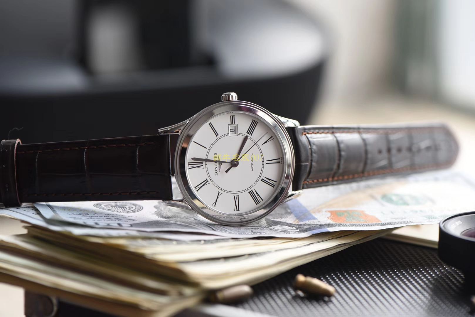  Longines 优雅军旗系列 L4.874.4.12.6，L4.874.4.96.6等男士机械 wrist watch 【 Longines 军旗系列精品❗ 超薄1：1 top 高仿版本～】 / L109