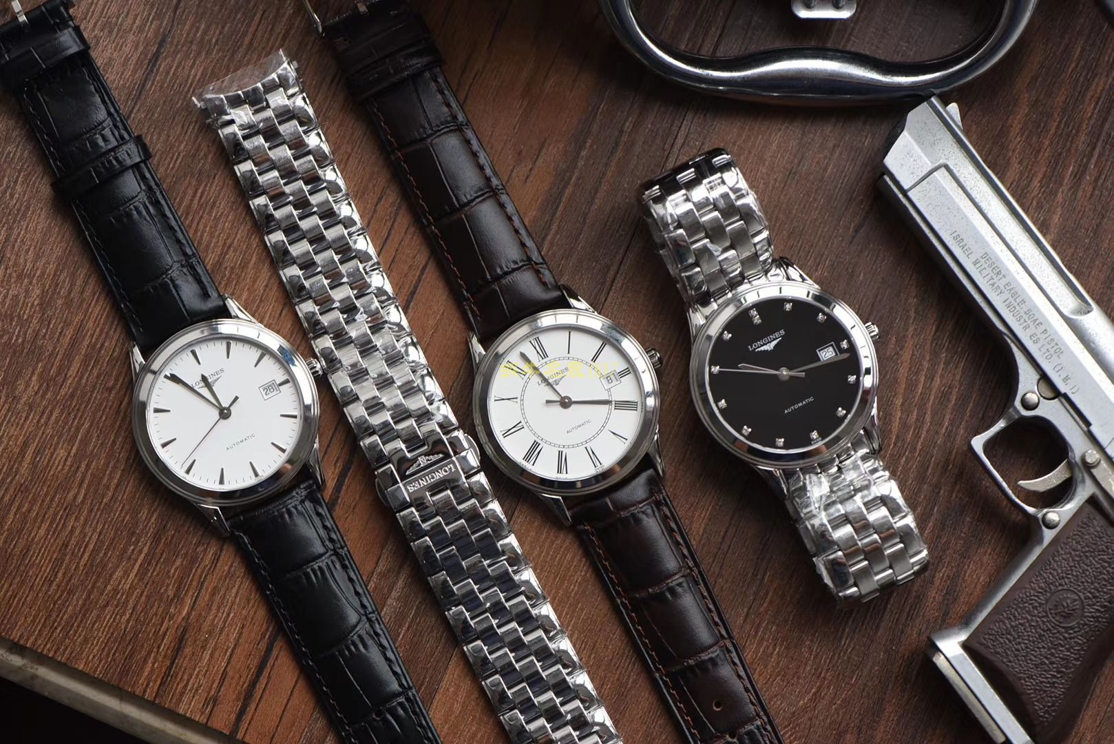  Longines 优雅军旗系列 L4.874.4.12.6，L4.874.4.96.6等男士机械 wrist watch 【 Longines 军旗系列精品❗ 超薄1：1 top 高仿版本～】 / L109