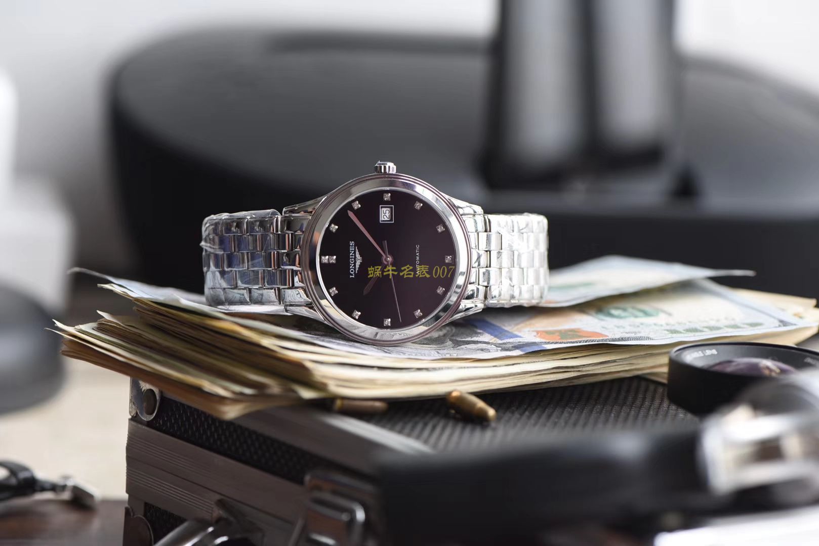  Longines 优雅军旗系列 L4.874.4.12.6，L4.874.4.96.6等男士机械 wrist watch 【 Longines 军旗系列精品❗ 超薄1：1 top 高仿版本～】 / L109