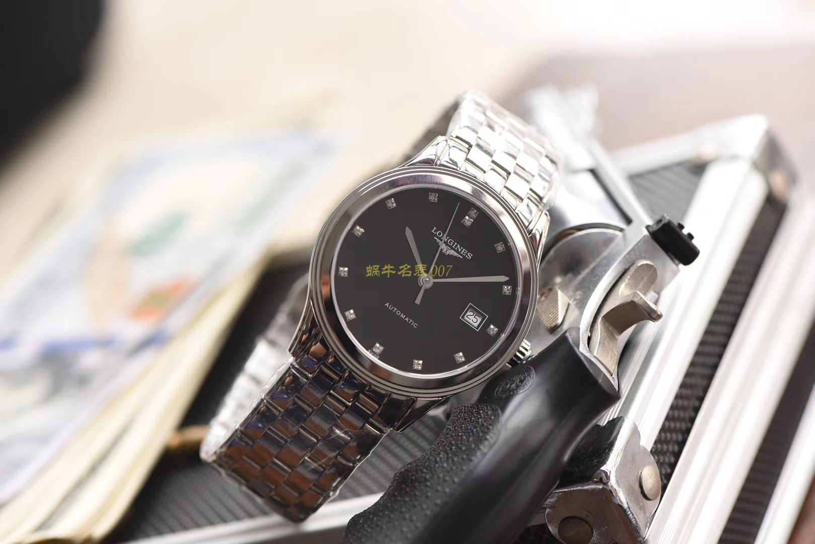  Longines 优雅军旗系列 L4.874.4.12.6，L4.874.4.96.6等男士机械 wrist watch 【 Longines 军旗系列精品❗ 超薄1：1 top 高仿版本～】 / L109