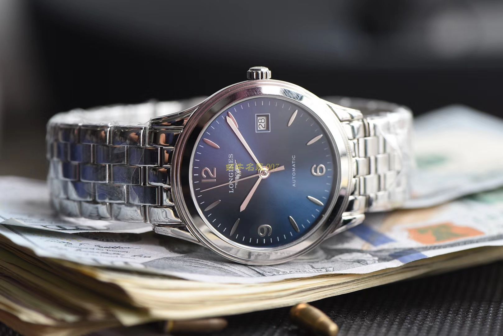  Longines 优雅军旗系列 L4.874.4.12.6，L4.874.4.96.6等男士机械 wrist watch 【 Longines 军旗系列精品❗ 超薄1：1 top 高仿版本～】 / L109