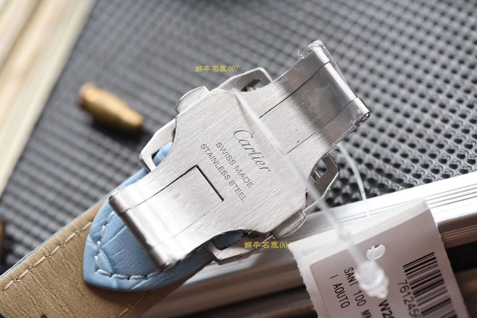 【 Video analysis 】 Cartier  Cartier   Santos W20106X8机械女士 wrist watch （V6一比一超A高精仿搭配蓝色 watchband  ） / K216