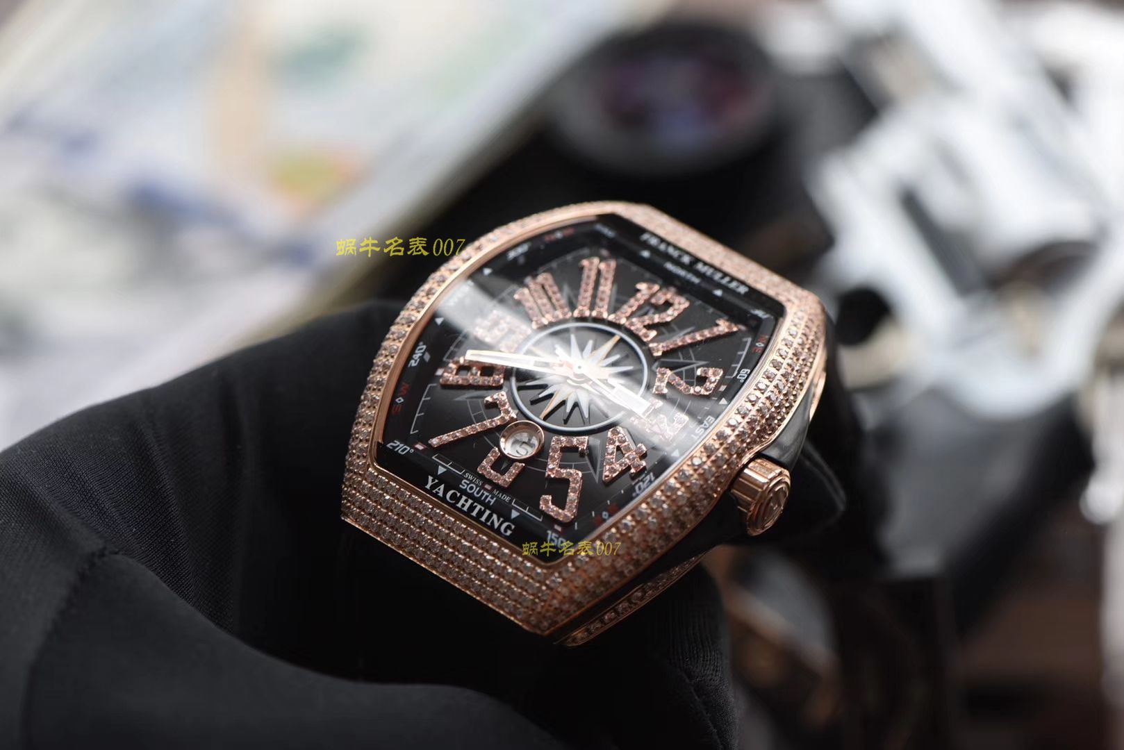 【ABS一比一超A高精仿Franck Muller】Franck MullerMEN'S COLLECTION系列V 45满钻 wrist watch  / FL033