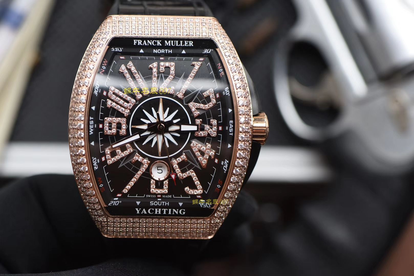【ABS一比一超A高精仿Franck Muller】Franck MullerMEN'S COLLECTION系列V 45满钻 wrist watch  / FL033