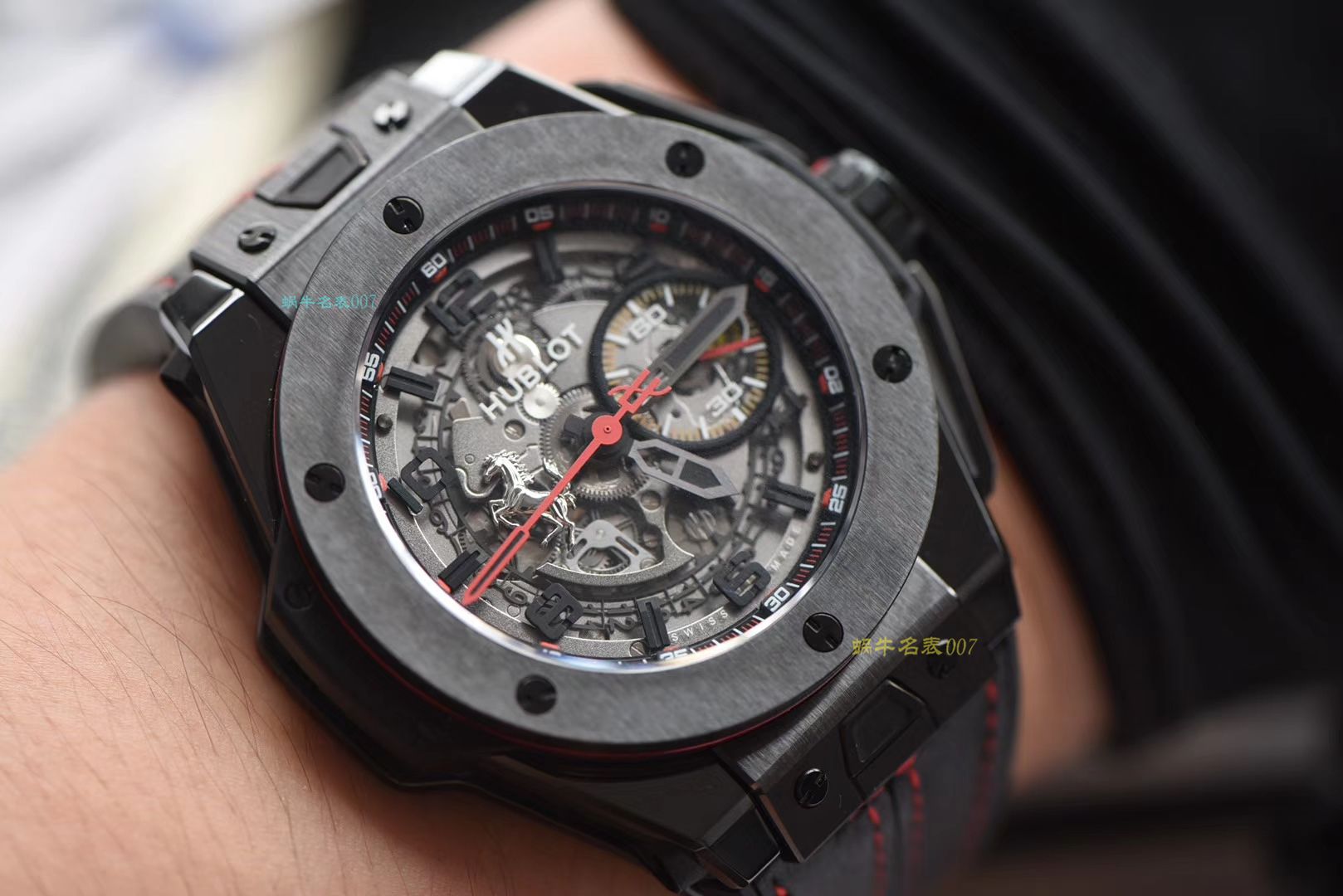  Video analysis  hublot 法拉利BIG BANG系列401.CX.0123.VR wrist watch 一比一高仿【HBBV6最新力作‼️ Hublot Big Bang Ferrari Ceramic F11系列】 / YB062