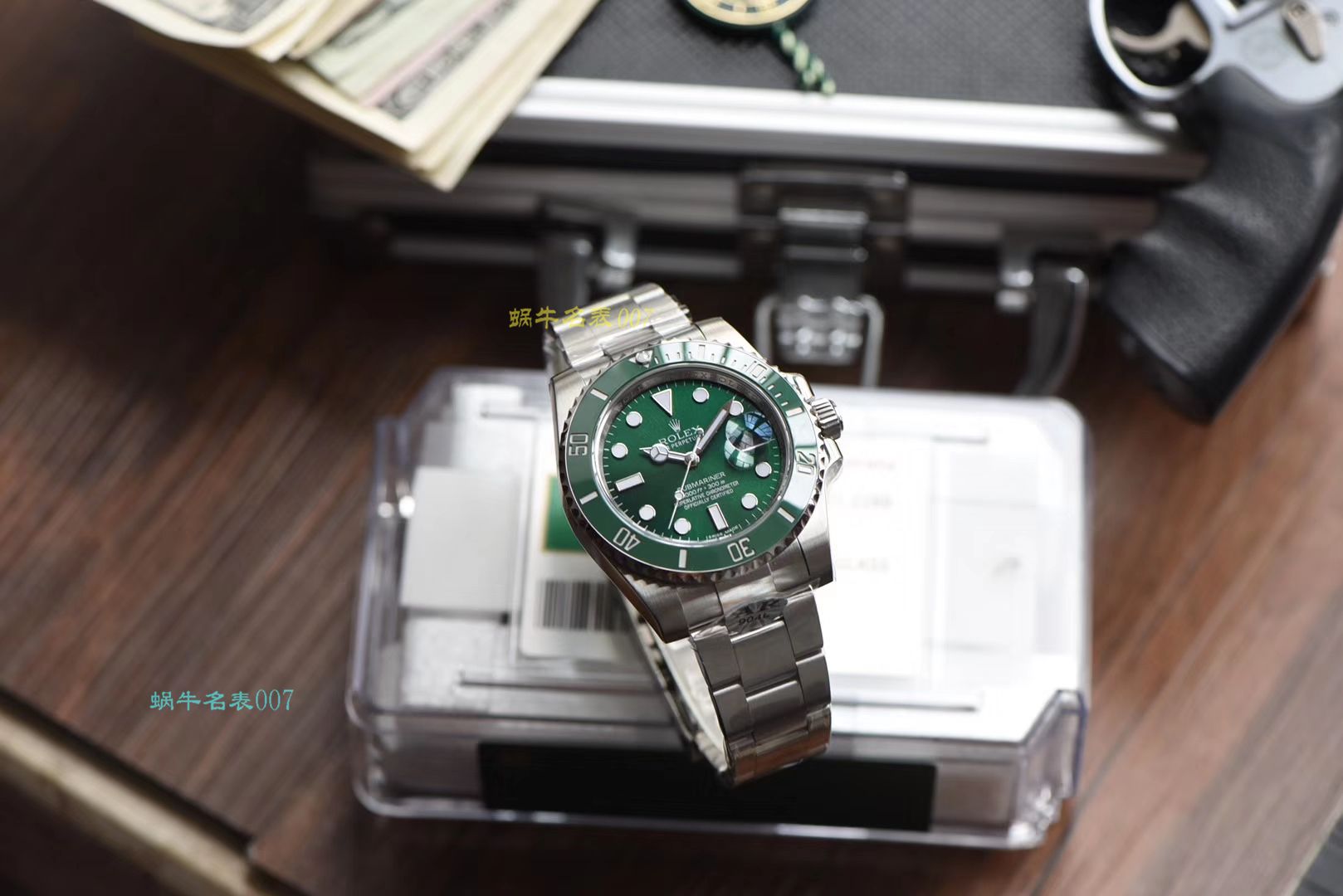 【AR一比一超A高仿 Rolex  Submariner 手表】 Rolex  Submariner 型系列116610LV-97200 绿盘 wrist watch  / R318
