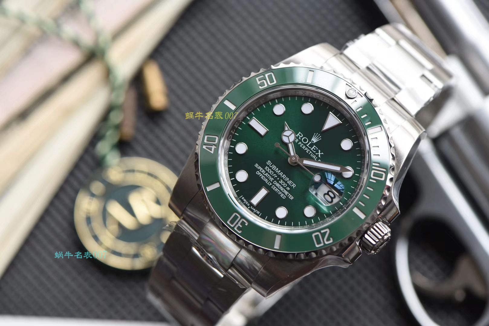 【AR一比一超A高仿 Rolex  Submariner 手表】 Rolex  Submariner 型系列116610LV-97200 绿盘 wrist watch  / R318