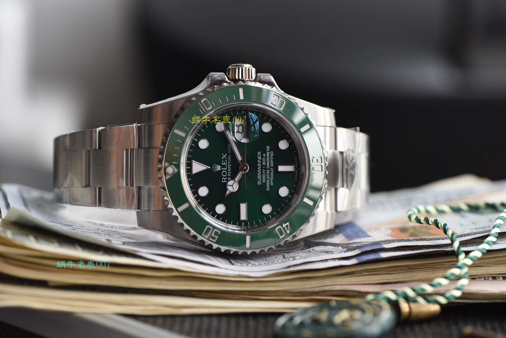 【AR一比一超A高仿 Rolex  Submariner 手表】 Rolex  Submariner 型系列116610LV-97200 绿盘 wrist watch  / R318