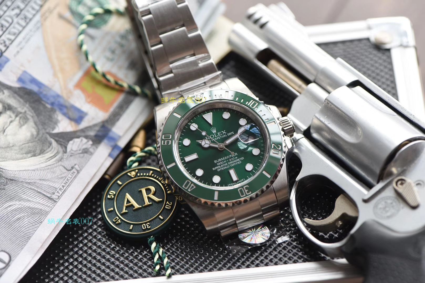 【AR一比一超A高仿 Rolex  Submariner 手表】 Rolex  Submariner 型系列116610LV-97200 绿盘 wrist watch  / R318
