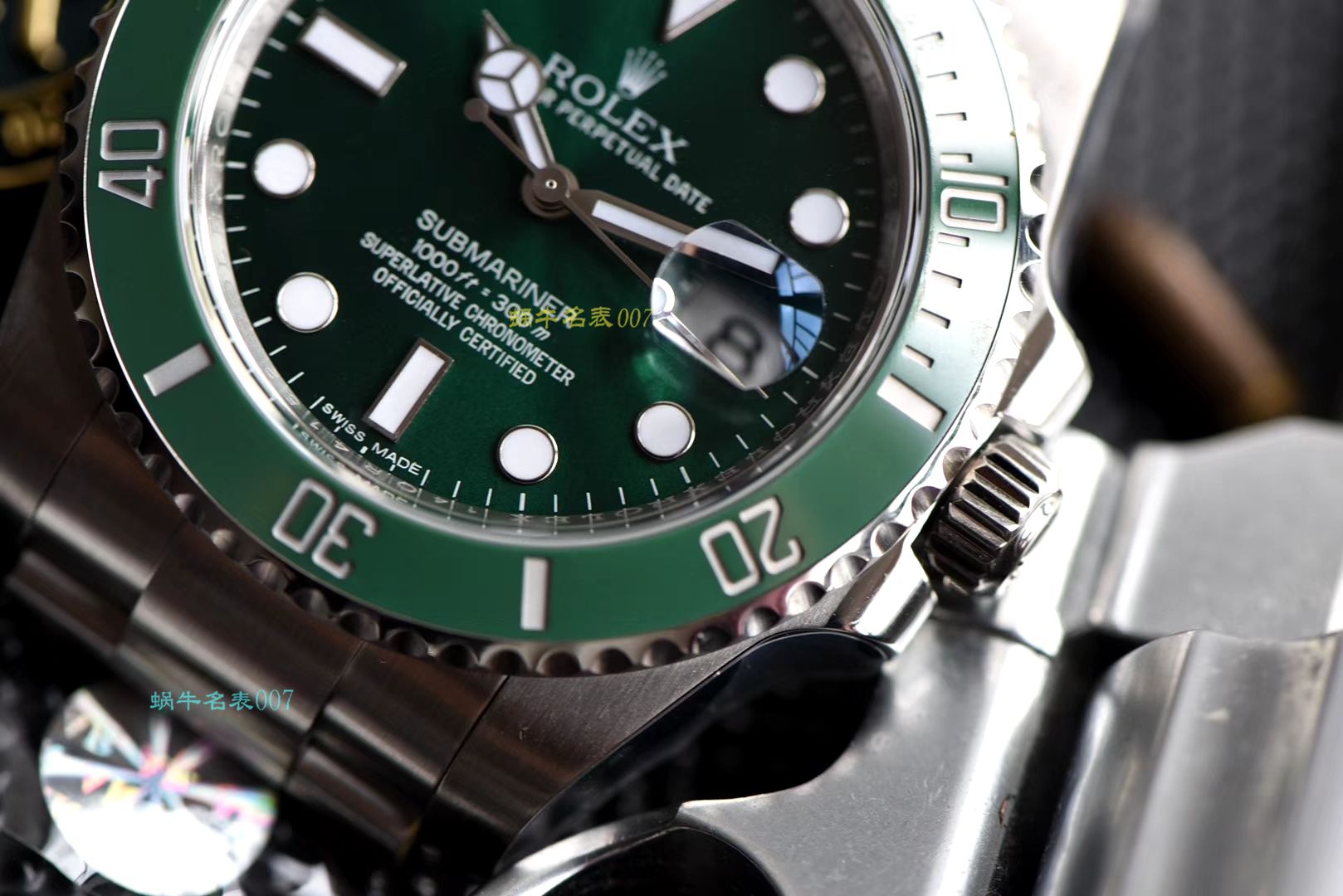 【AR一比一超A高仿 Rolex  Submariner 手表】 Rolex  Submariner 型系列116610LV-97200 绿盘 wrist watch  / R318