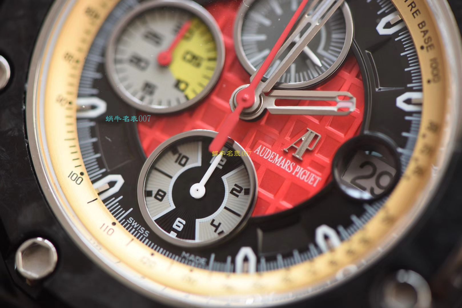 【 Video analysis JF Factory 1:1超A高仿手表】Audemars Piguet 格兰披治大奖赛限定版26290IO.OO.A001VE.01机械 wrist watch  / AP041