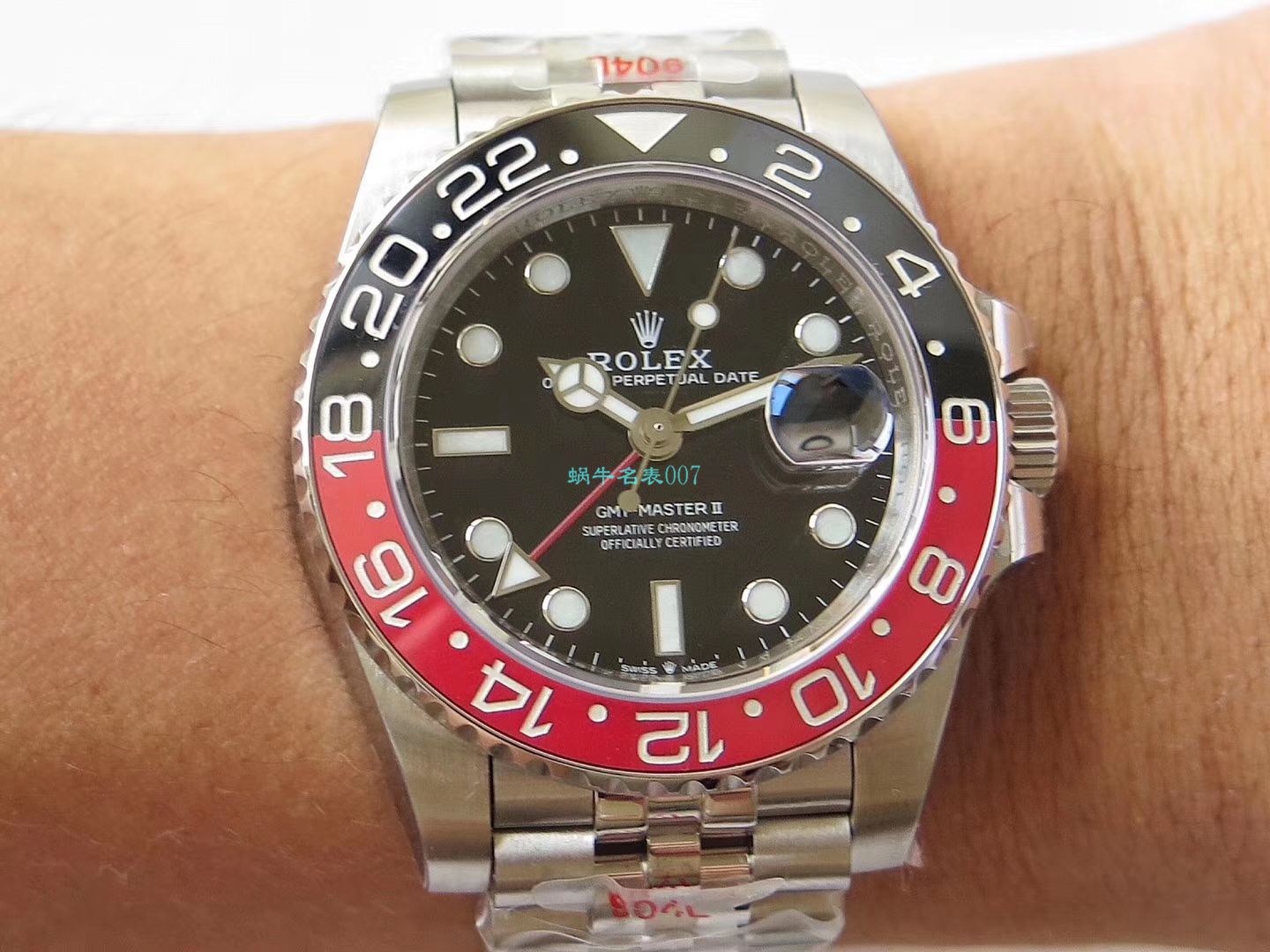 GM出品 Rolex  GMT MASTER ll: GM2019年度 Rolex  GMT MASTER II终极V2版本 GMT MASTER 黑红圈 / R319