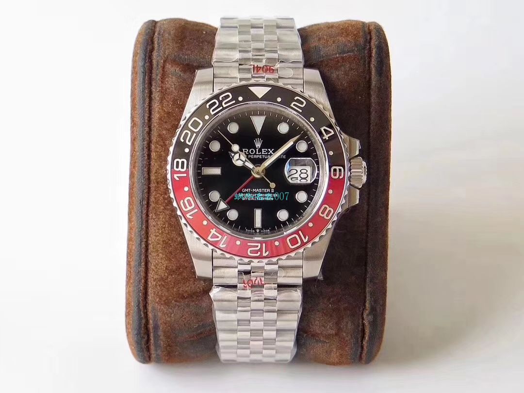 GM出品 Rolex  GMT MASTER ll: GM2019年度 Rolex  GMT MASTER II终极V2版本 GMT MASTER 黑红圈 / R319
