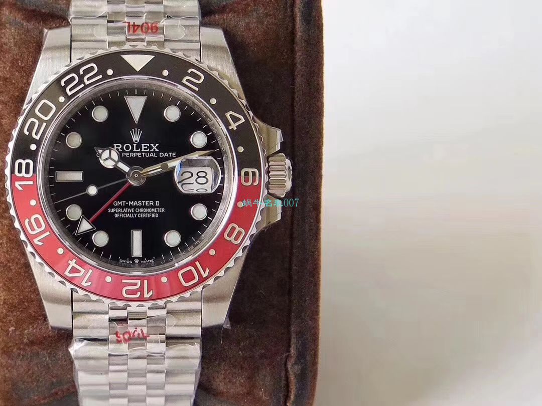 GM出品 Rolex  GMT MASTER ll: GM2019年度 Rolex  GMT MASTER II终极V2版本 GMT MASTER 黑红圈 / R319
