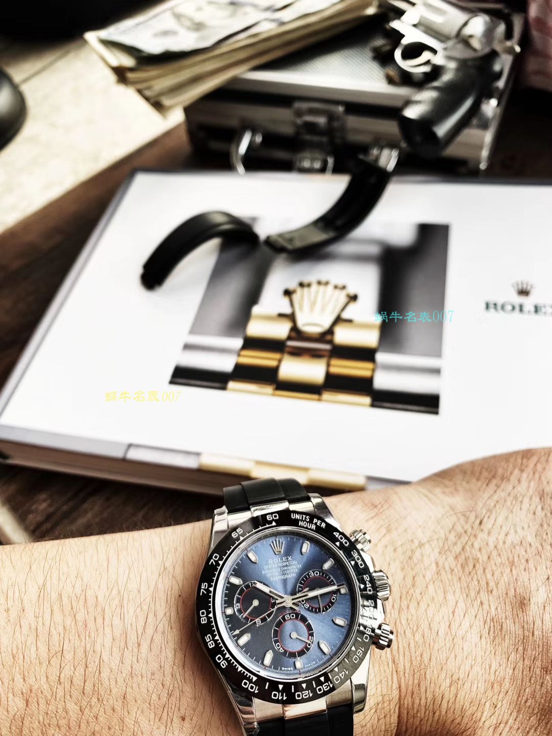  Rolex  Cosmograph Daytona  Ditongna 系列116509 蓝盘 wrist watch 【NOOB Factory 一比一 top 复刻高仿手表】 / R271