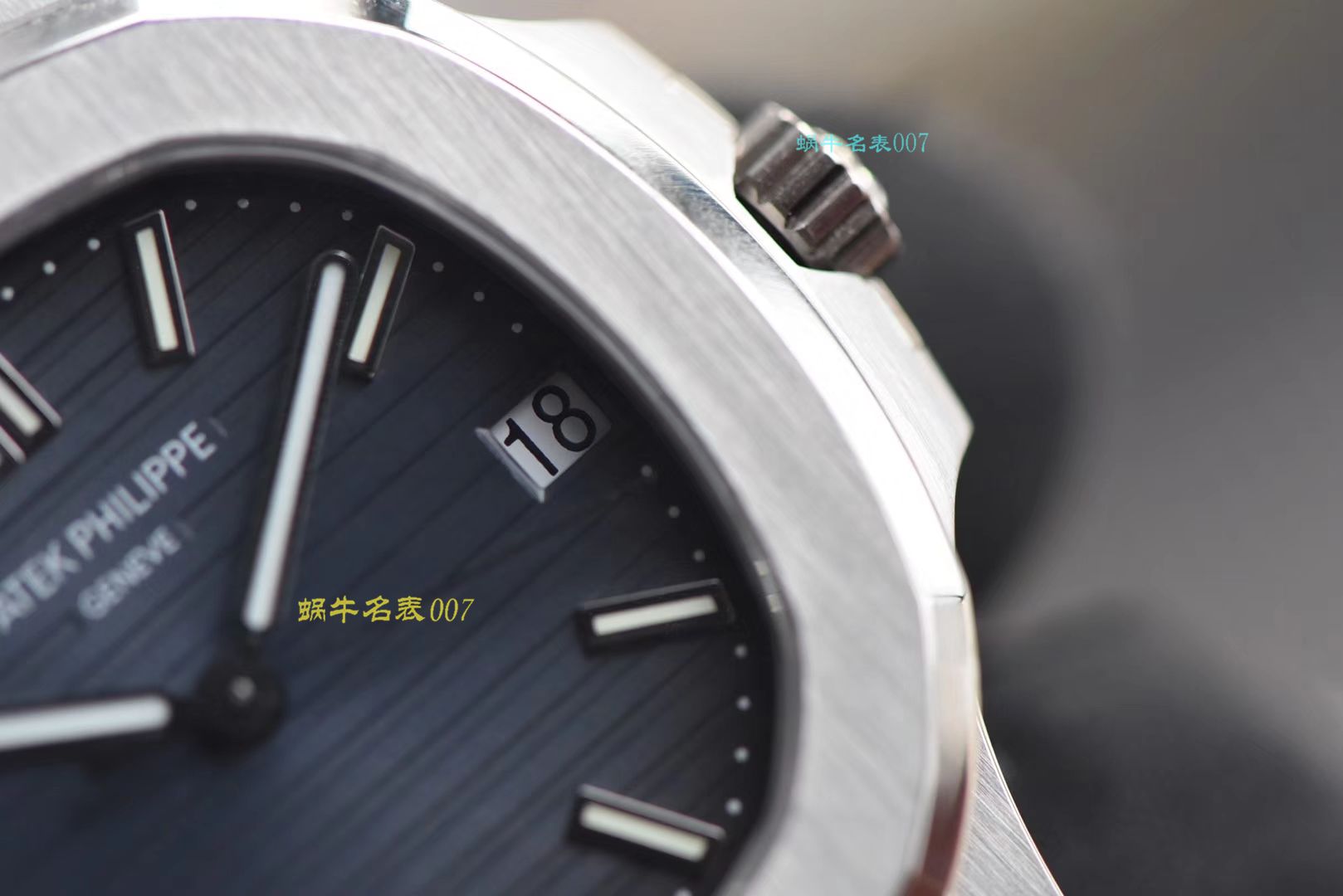 【PPF超级PATEK PHILIPPE Nautilus 重磅来袭！“灰蓝”】 PATEK PHILIPPE 运动优雅 top 复刻高仿5711/1A 010 不锈钢 wrist watch (高仿 Nautilus )2019年钢表王座的开年重器 / BD267