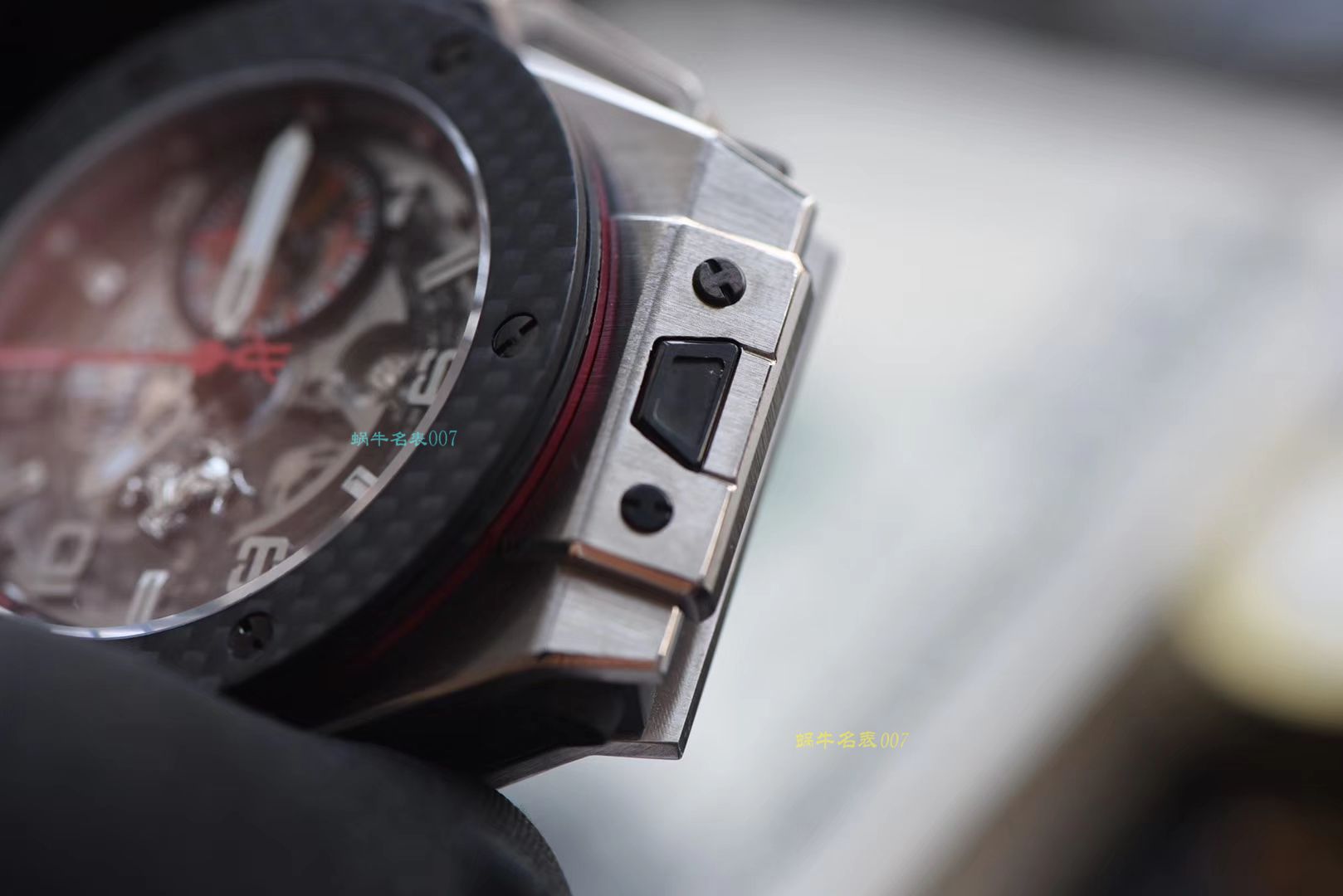 【 Video analysis V6出品】Hublot Big Bang Ferrari Titanium F3系列  hublot 法拉利401.NQ.0123.VR wrist watch  / YB066