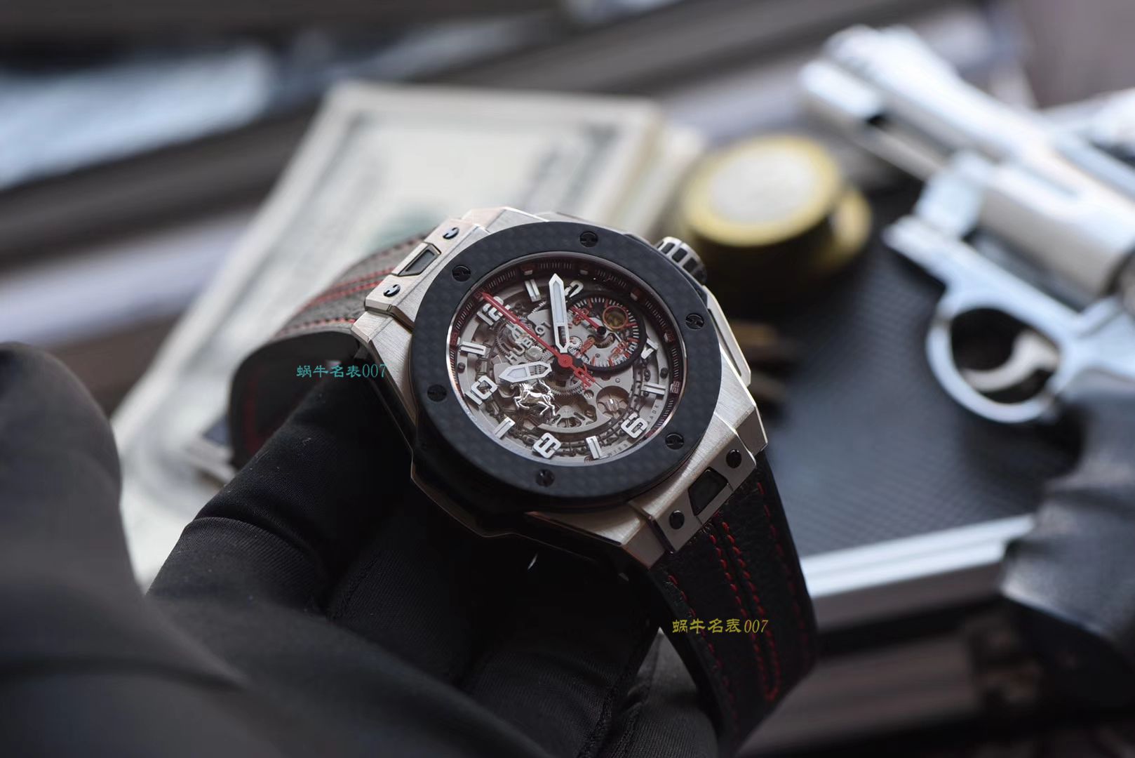 【 Video analysis V6出品】Hublot Big Bang Ferrari Titanium F3系列  hublot 法拉利401.NQ.0123.VR wrist watch  / YB066