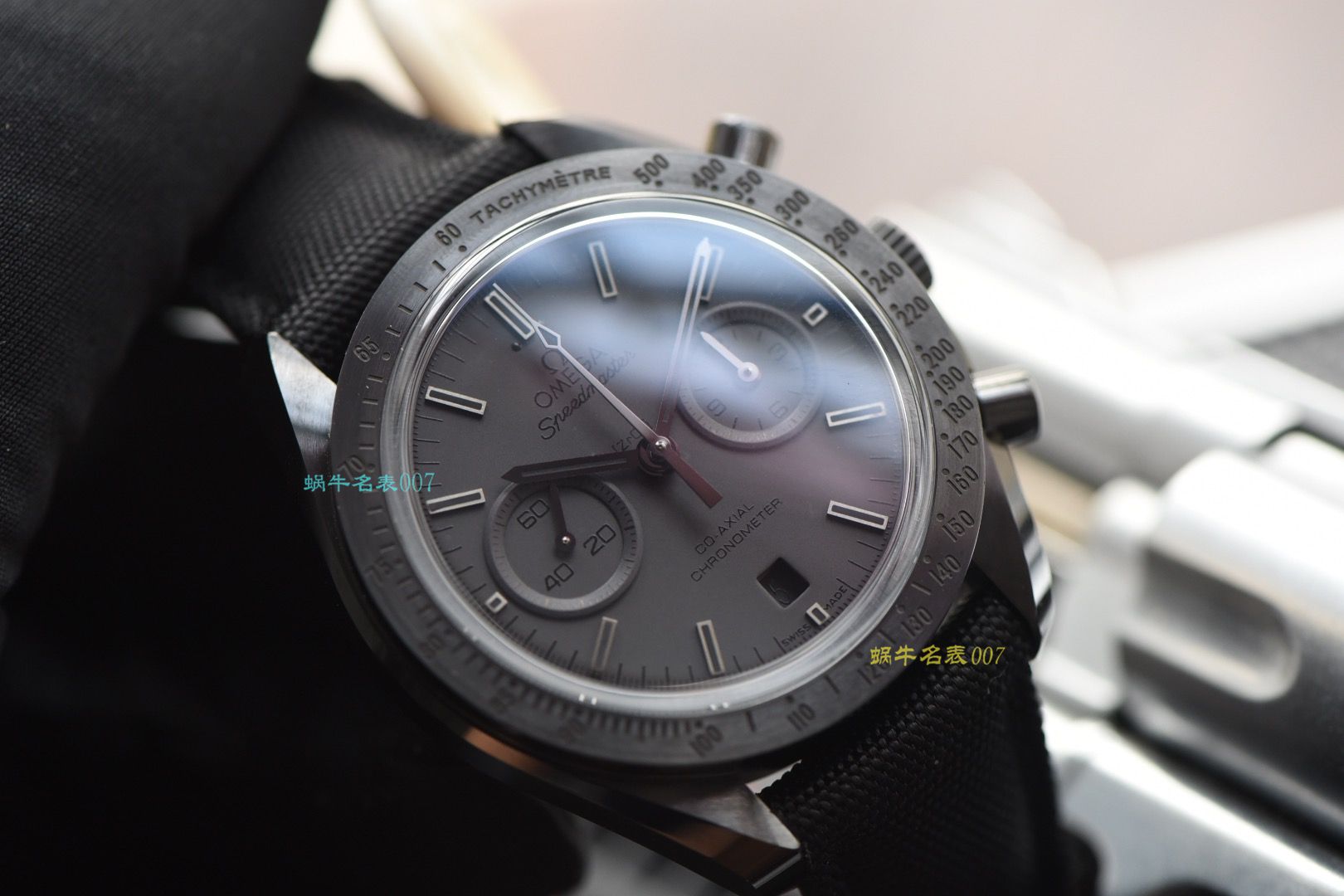 【 Video analysis OM Factory 一比一复刻高仿OMEGA月之暗面】OMEGAOMEGA超霸系列311.92.44.51.01.005 wrist watch (墨黑) / M380