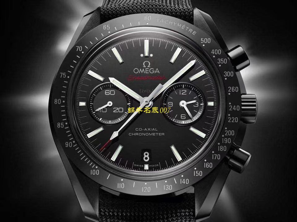 【 Video analysis OM Factory 一比一复刻高仿OMEGA月之暗面】OMEGAOMEGA超霸系列311.92.44.51.01.005 wrist watch (墨黑) / M380