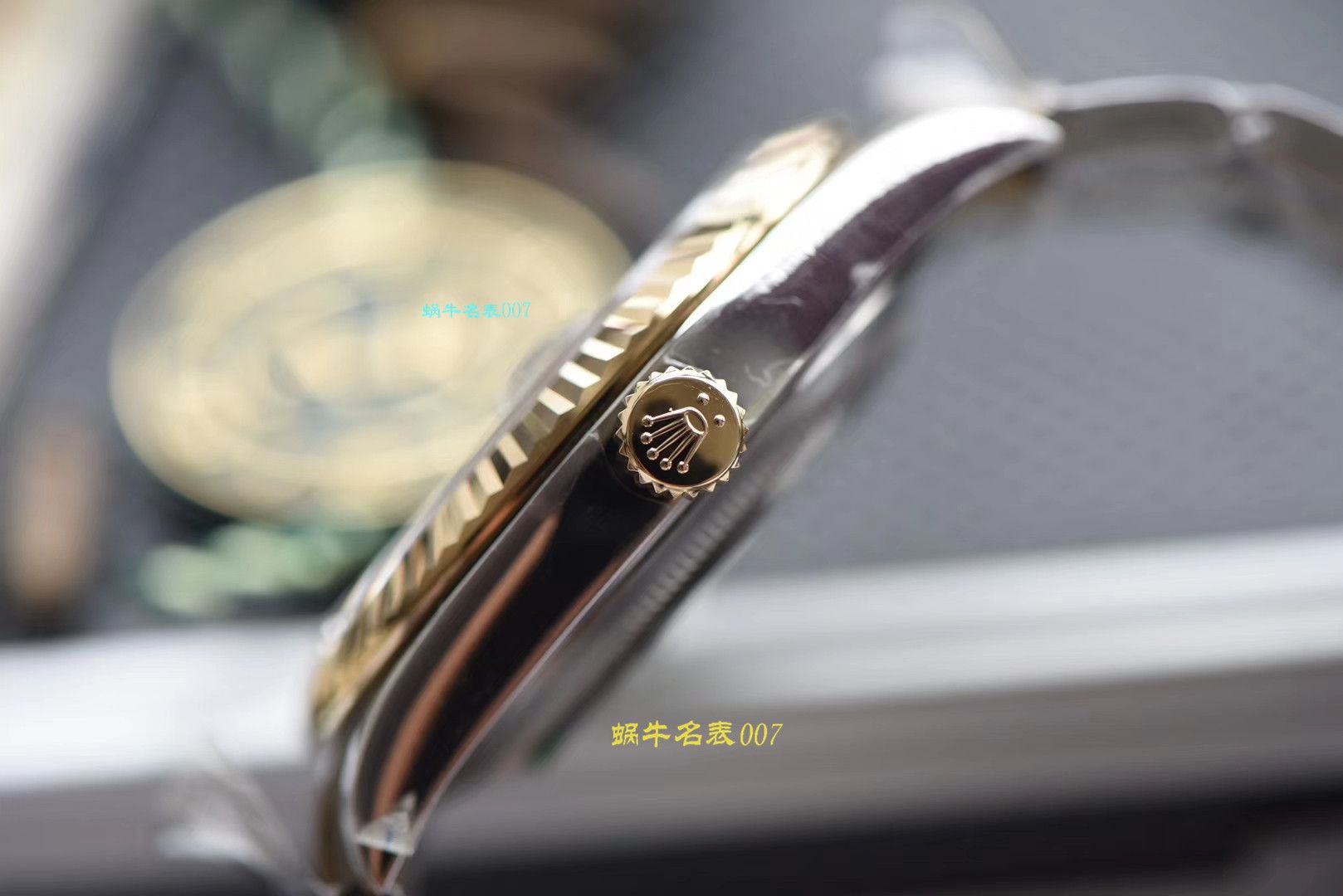 【 Video analysis AR Factory 官网 Rolex 41毫米间金 Datejust 】 Rolex   Datejust 高仿116333-72213 G香槟盘镶钻 wrist watch  / R321