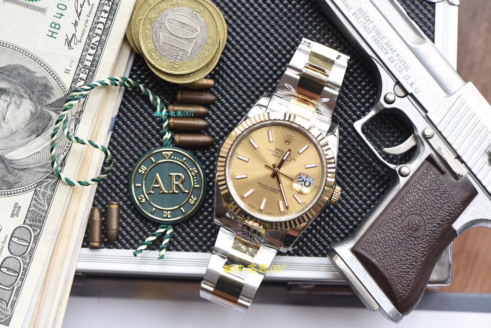 【 Video analysis AR Factory 一比一复刻高仿 Rolex  Datejust 手表】复刻的手表 Rolex   Datejust 系列116333-72213香槟盘 wrist watch  / R320