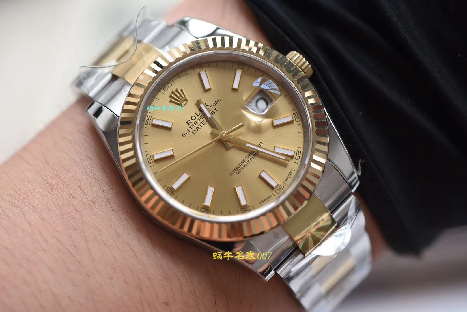 【 Video analysis AR Factory 一比一复刻高仿 Rolex  Datejust 手表】复刻的手表 Rolex   Datejust 系列116333-72213香槟盘 wrist watch  / R320