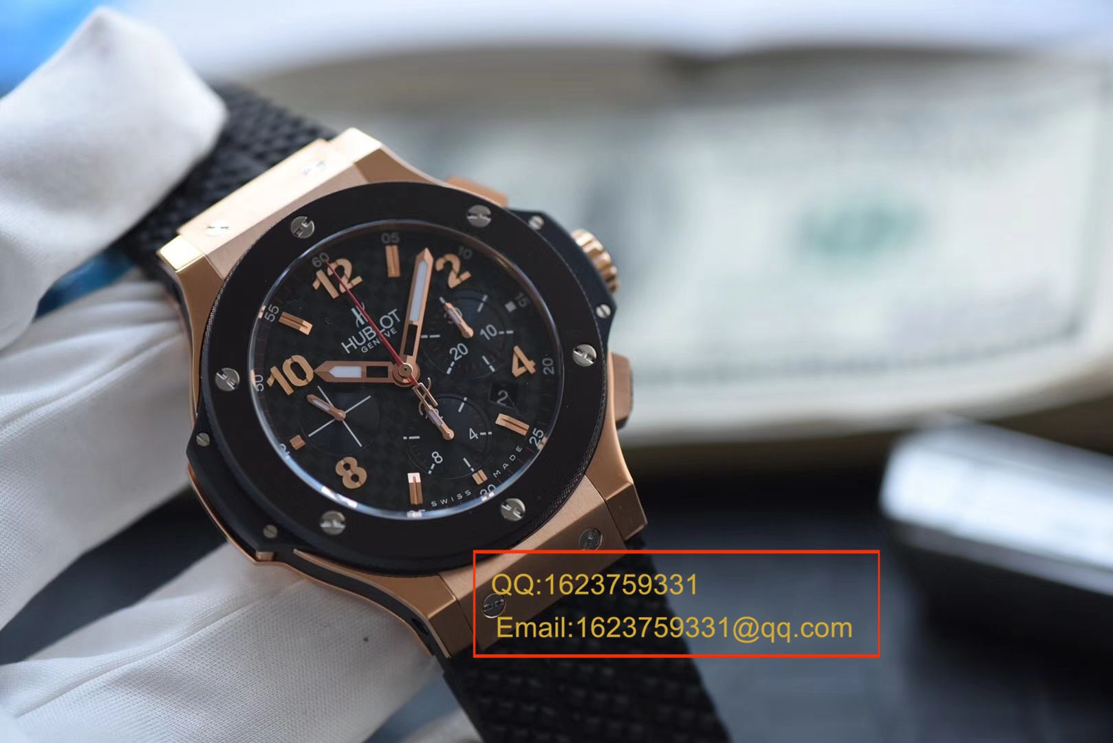 【 Video analysis 】复刻表和正品表的区别？V6出品最高版本 hublot  big bang 金壳 Composite 圈 市面最高版本，正品开模 / YB068