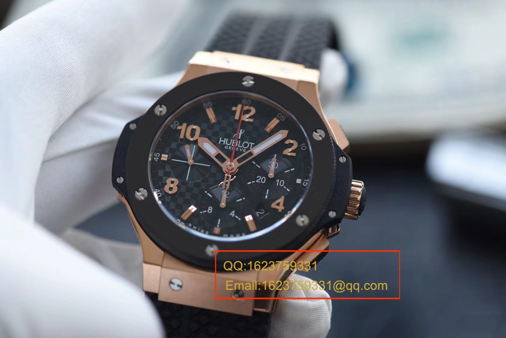 【 Video analysis 】复刻表和正品表的区别？V6出品最高版本 hublot  big bang 金壳 Composite 圈 市面最高版本，正品开模 / YB068