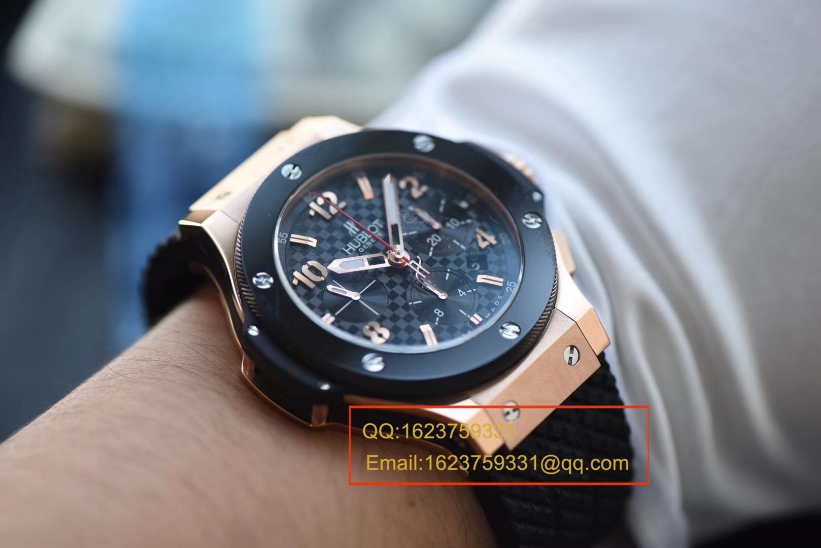 【 Video analysis 】复刻表和正品表的区别？V6出品最高版本 hublot  big bang 金壳 Composite 圈 市面最高版本，正品开模 / YB068