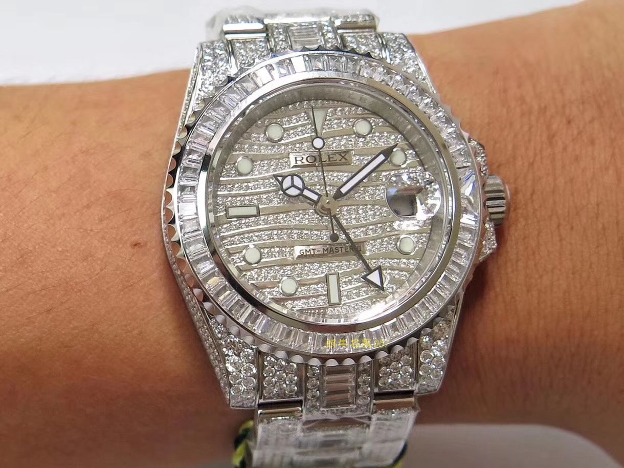 【 Rolex 复刻高仿表】 Rolex  GMT MASTER II系列116769TBR-74779B wrist watch  / R322